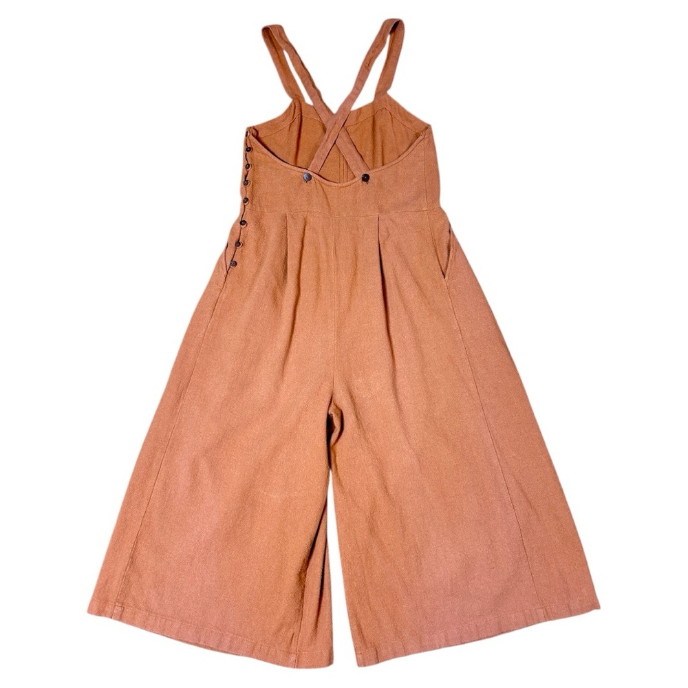 Free People Moonrise Romper XS Rust Color Women's Wide Leg - Picture 8 of 15
